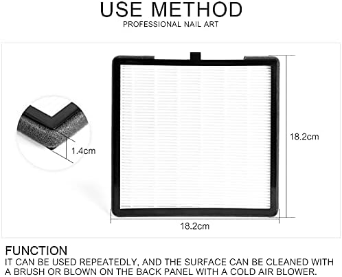 KADS 2Pcs Nail Dust Collector Filters Screen - Image 8