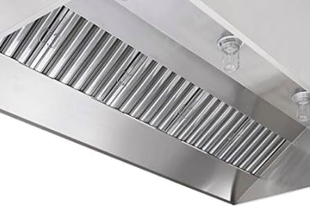 Commercial Kitchen Restaurant Duty Exhaust Hood, Wall Canopy Stainless Steel - Image 5