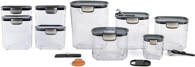 ProKeeper+ Airtight Food Storage Container Set – Clear Plastic Flour and Sugar by Unknown