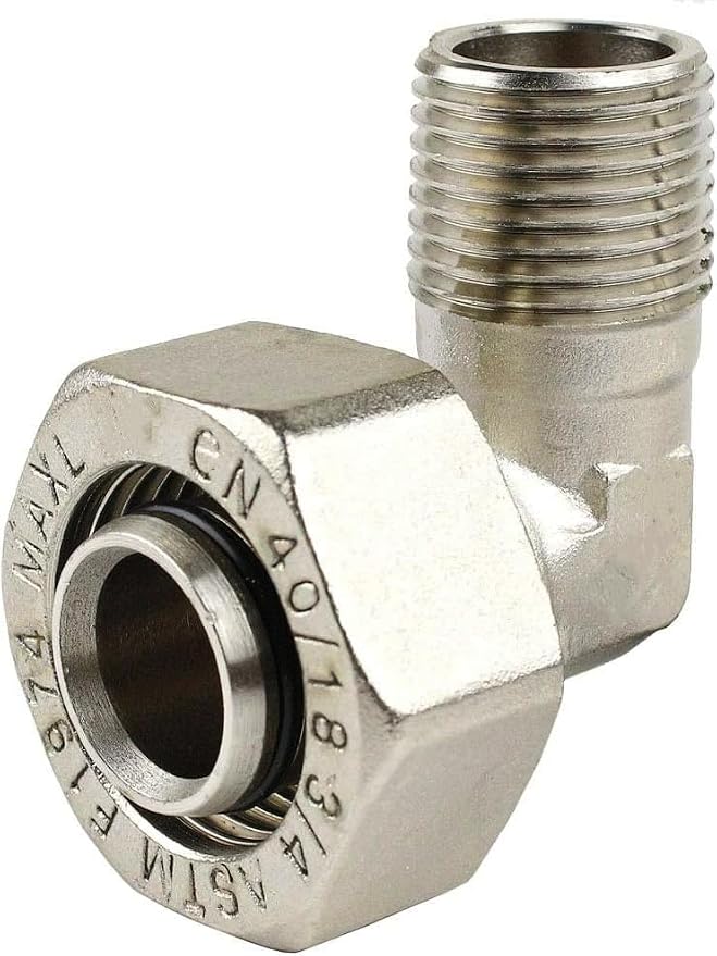 For Maxline 90 M8086 Degree Elbow Fitting 3/4 Tubing x 1/2" Male NPT Compressed by Obida