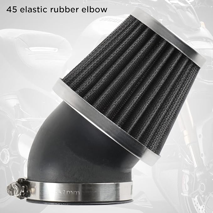 Evermotor Motorcycle Air Filter, 48mm 49mm 50mm Carb Filter - Image 8