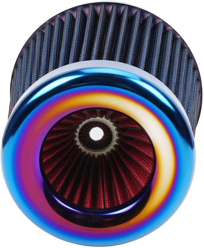 Cold Air Intake Filter, High Performance, Washable Filter, Clamp-On Replacement - Image 8
