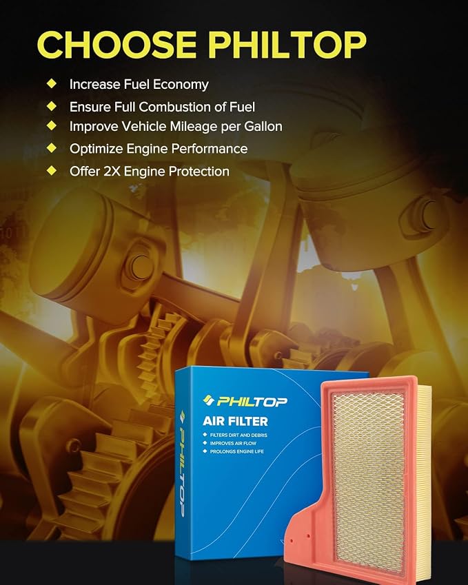 PHILTOP Engine Air Filter CA11958 Replacement - Image 6