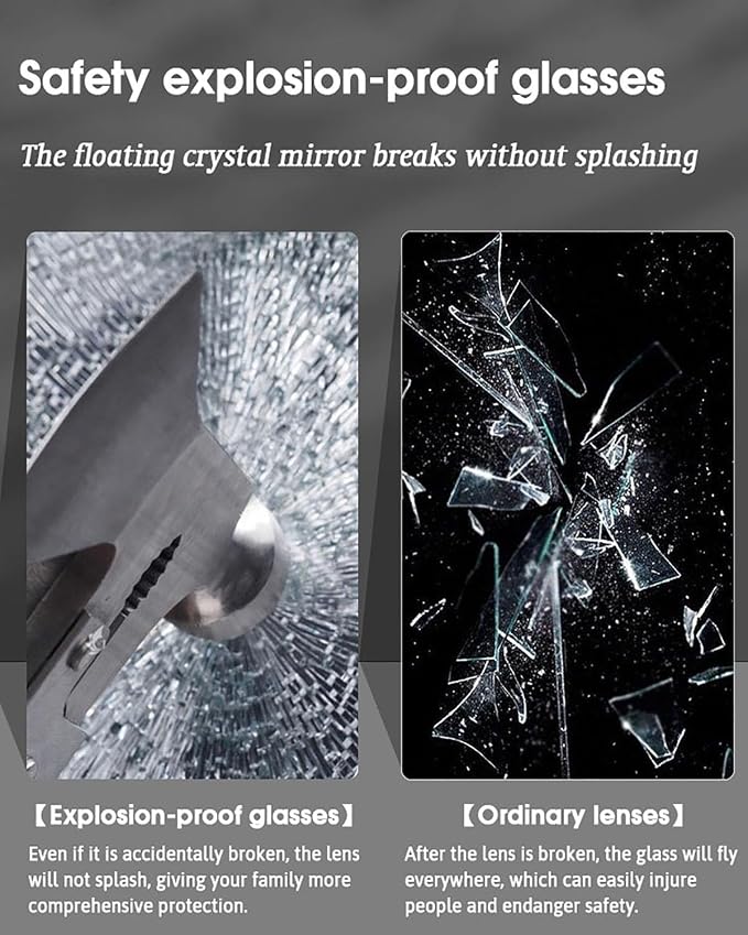 31.5 Inch LED Round Bathroom Mirror, Wall Mounted Multifunction Bathroom Vanity - Image 7