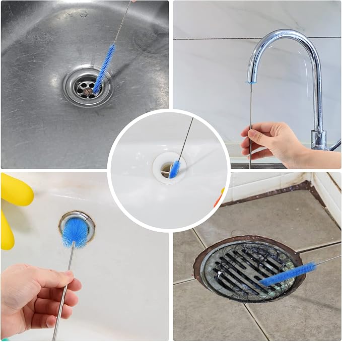 Flexible Drain Brush Cleaner Kit – CPAP Hose Cleaner 5ft Long Elastic Double - Image 6