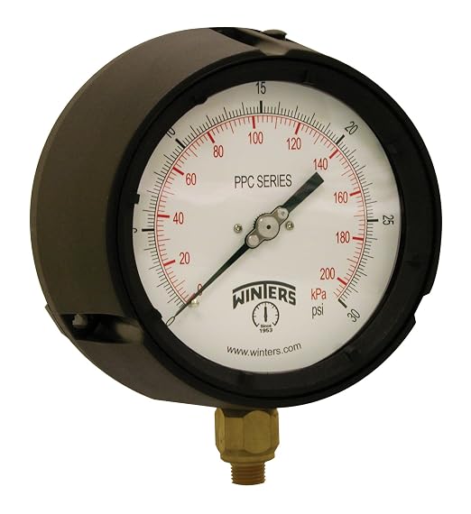 Winters PPC Series Phenolic Dual Scale Process Pressure Gauge by Winters+Instruments