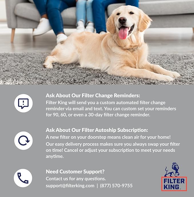 Filter King 17x17x1 Air Filter | 4-PACK | Carbon MERV 8 HVAC Pleated A/C - Image 5