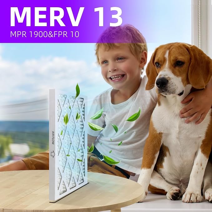 18x24x1 MERV 13 Pleated Air Filter MPR 1900 & FPR 10, Furnace Air Filters - Image 6