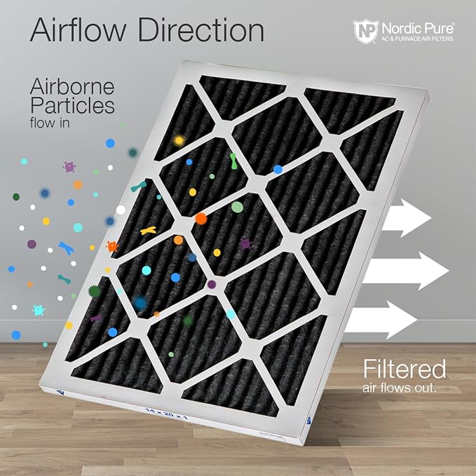 Nordic Pure 20x25x1 Pure Carbon Pleated Odor Reduction Furnace Air Filters 4 - Image 8