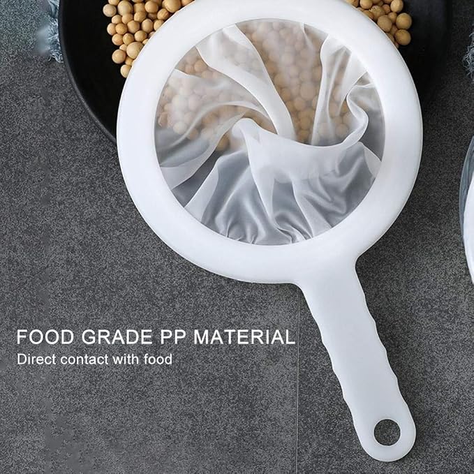 Kitchen Ultra-Fine Nylon Mesh Strainer I Plastic Sieve Fine Mesh Filter Spoon - Image 9