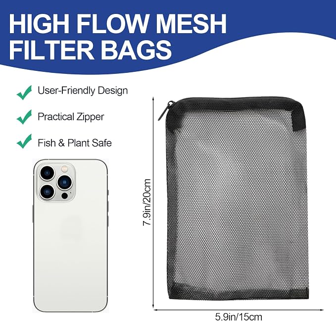 16 Pcs Aquarium Filter Media Bags - Image 8