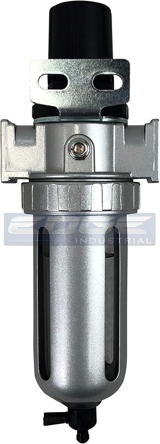 IN-LINE COMPRESSED AIR FILTER REGULATOR COMBO PIGGYBACK, POLY BOWL AND METAL - Image 3