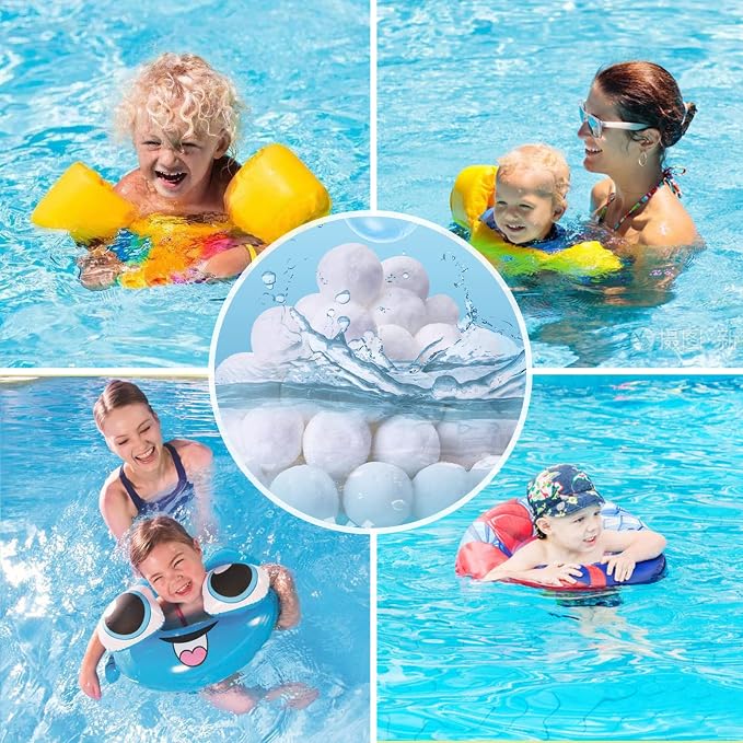 3.1 lbs Pool Filter Balls for Sand Filter, Eco-Friendly Reusable Pool Fiber - Image 7