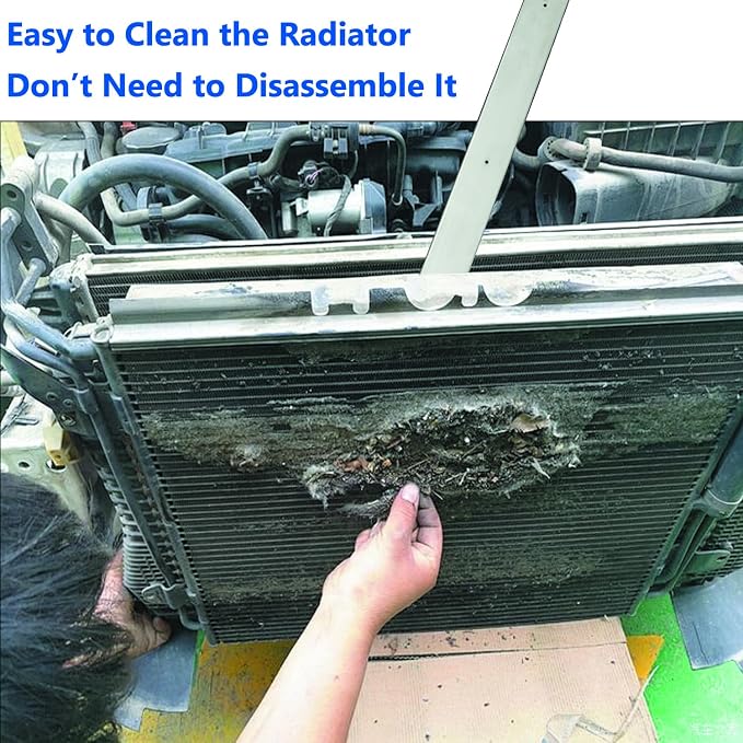 Lucstar Radiator Cleaning Wand & Car A/C Condenser Cleaner, Engine Cabin Air - Image 9