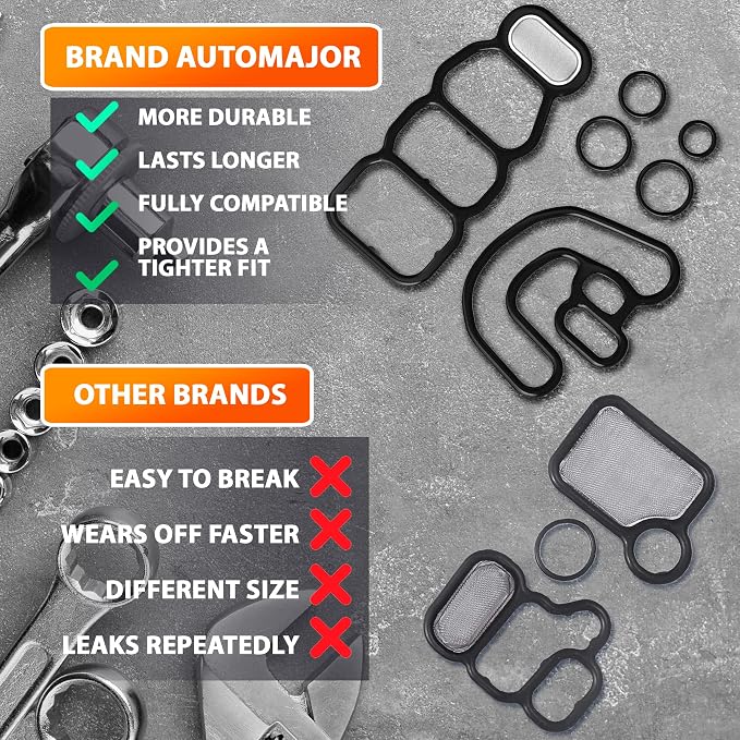 6pcs Head Cylinder Solenoid Valve Gasket Set Replacement - Image 6