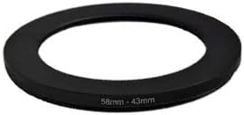 YAMAFOO 58mm to 43mm Step-Up Ring/Step Down Rings Filter Adapter - Image 3
