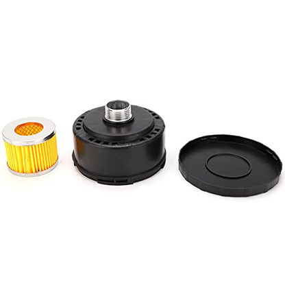 3/4 25mm Air Compressor Silencer, Plastic Shell Round Muffler Filter Intake Dia - Image 9