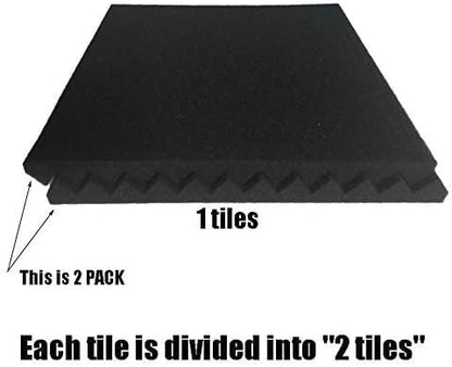96 Pack Allxinlog Absorb the echo Acoustic Foam Panel Wedge Studio - Image 7