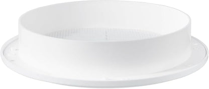 White 6" Inch Round Ventilation Grille - Image 6