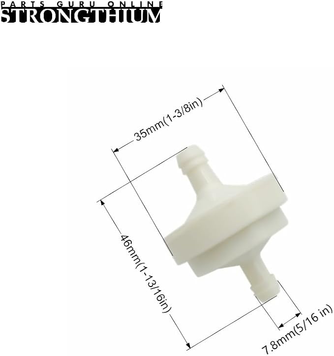 Strongthium Lawn Mower 1/4 Inch ID Inline Gas Fuel Filter Replacement - Image 2