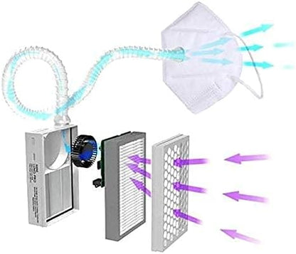 BROAD Breathe Easier AirPro Mask Rechargeable Reusable Air Purifying Respirator - Image 6