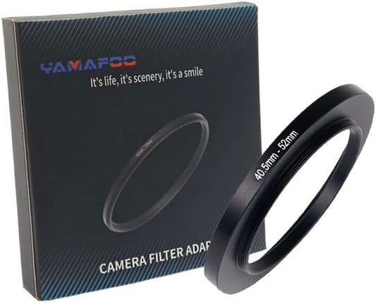 YAMAFOO 40.5mm to 52mm Step-Up Ring/Step Down Rings Filter Adapter by YAMAFOO