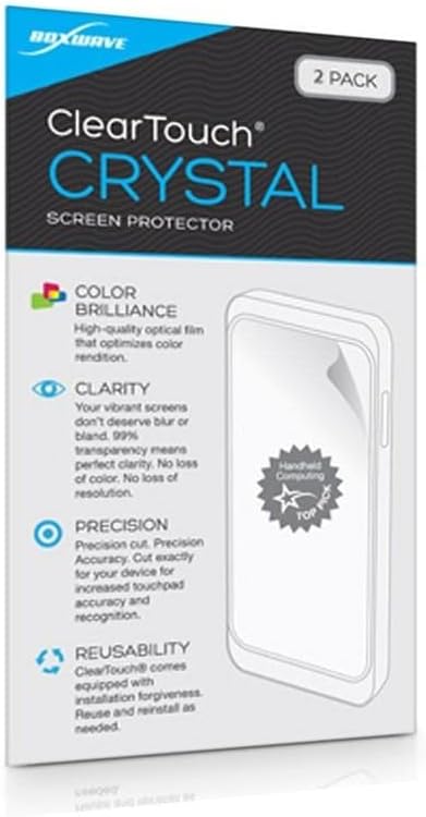 BoxWave Screen Protector Compatible with Anjielo Smart Wireless Video Doorbell Intercom (7 in) (94208-95703-White) - ClearTouch Crystal (2-Pack), HD Film Skin - Shields from Scratches