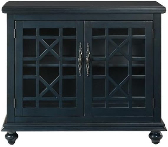 Martin Svensson Home Avalon Small Spaces Accent Cabinet TV Stand, 38" W x 32" H Catalina Blue