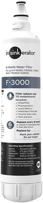 INSINKERATOR F-3000 Under Sink Water Filter Replacement Cartridge by InSinkErator