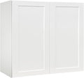 Wall Kitchen Cabinets, White Shaker Cabinet, Wall Mounted, RTA Upper Cabinet, Modern for Kitchen and Bathroom with Door (White, 33" W x 36" H x 12" D)