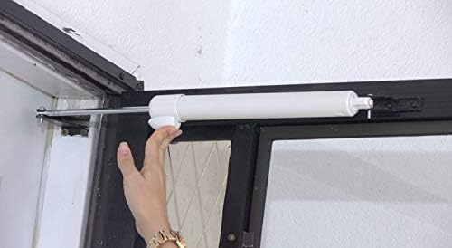 Touch 'n Hold Smooth Dual Door Closer System (Sandstone) – Heavy-Duty - Touch-Button Hold Open Feature & Smooth Closing Motion - Storm & Security Door (Medium/Heavy Weight). New Door/Replace Old Unit