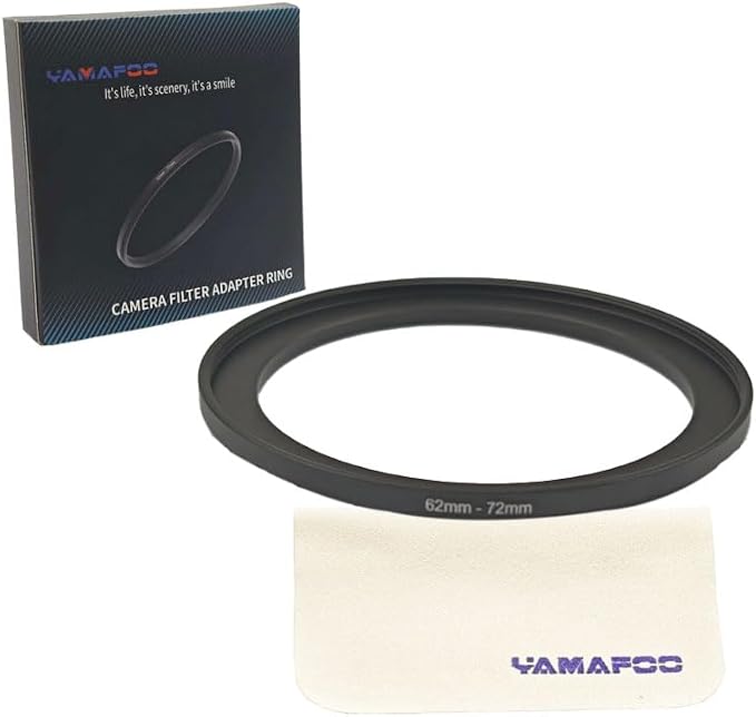 YAMAFOO 62mm to 72mm Step-Up Ring/Step Down Rings Filter Adapter - Image 2