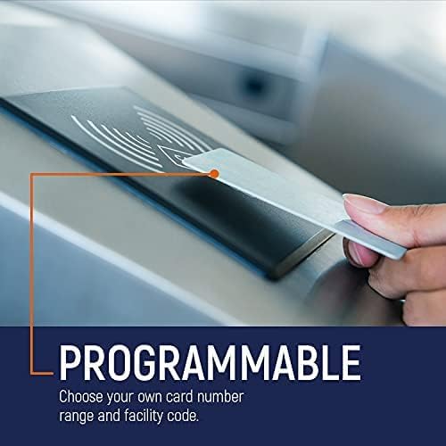 Custom Programmed Door Access Cards Prox - Compatilbe with 26 bit H10301 Format HID 1386 ISOProx II (25)
