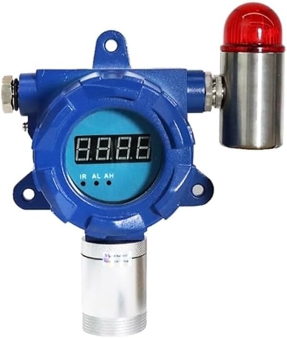 ATO Fixed Carbon Monoxide Gas Detector, 4-20mA Signal Output, CO Gas Leak Detector 0 to 100/500/1000 ppm, with Sound and Light Alarm (0-1000ppm, Relay Output:1NO+1NC)