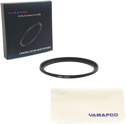 YAMAFOO 62mm to 67mm Step-Up Ring/Step Down Rings Filter Adapter - Image 2