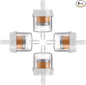 4 Pack Universal Gas Inline Fuel Filters by Deflife