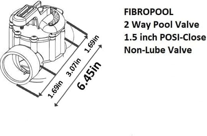 Fibropool Swimming Pool Inline Diverter Valve - Image 6