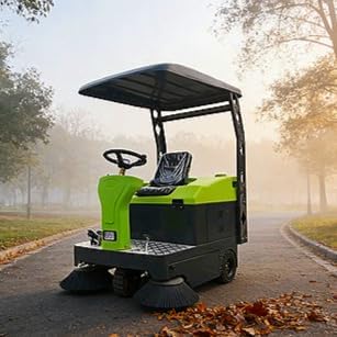 Electric Road Sweeper, Industrial Plant Sweeper, Heavy-Duty Floor Cleaner by Unknown