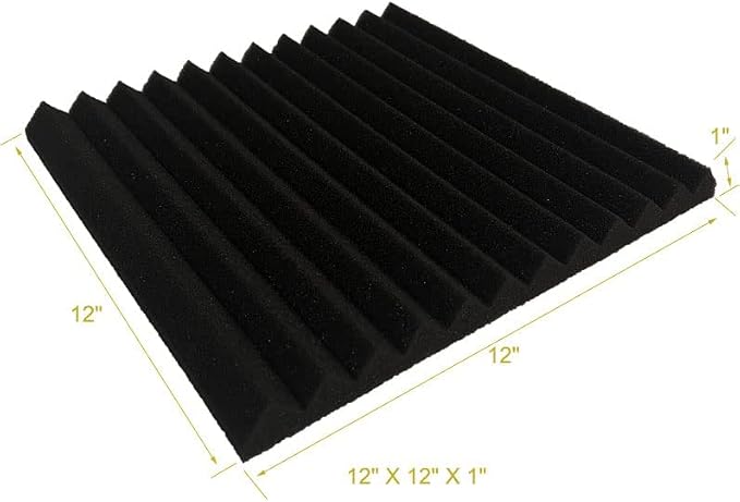 96 Pack Allxinlog Absorb the echo Acoustic Foam Panel Wedge Studio - Image 4