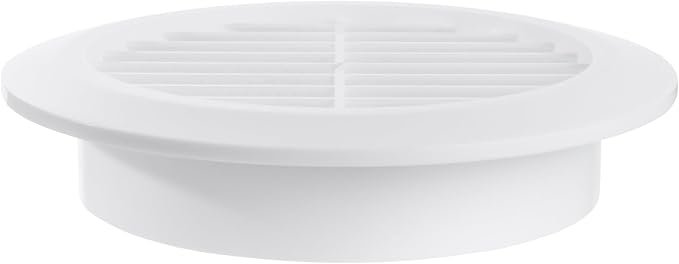 White 4" Inch Round Ventilation Grille - Image 7