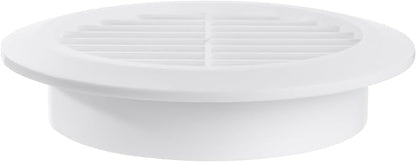 White 4" Inch Round Ventilation Grille - Image 7