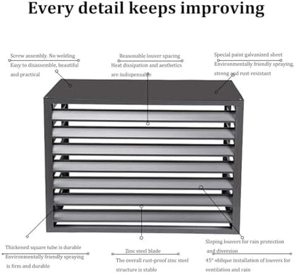Aluminum Air Conditioner Cover Exterior Air Conditioning Unit Cover Air - Image 4