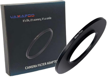 YAMAFOO 46mm to 77mm Step-Up Ring/Step Down Rings Filter Adapter by YAMAFOO
