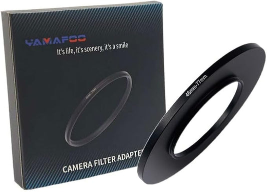 YAMAFOO 46mm to 77mm Step-Up Ring/Step Down Rings Filter Adapter by YAMAFOO