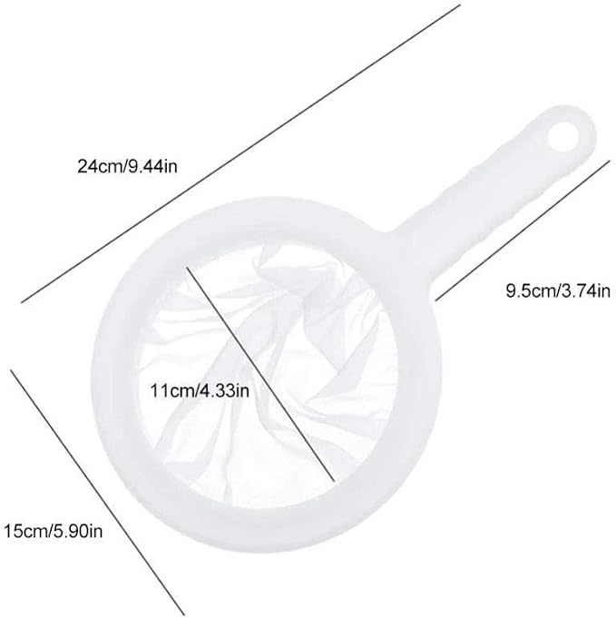 Kitchen Ultra-Fine Nylon Mesh Strainer Plastic Sieve Fine Mesh Filter Spoon - Image 8