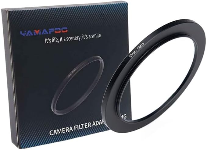 YAMAFOO 67mm to 82mm Step-Up Ring/Step Down Rings Filter Adapter by YAMAFOO