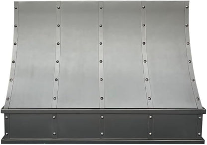 CT Copper Tailor Sloped Copper Vent Hood Island Mount, 1150 CFM Exhaust Fan by CTCopperTailor