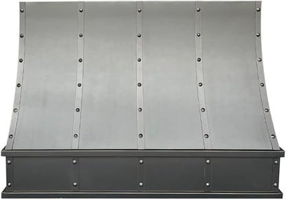 CT Copper Tailor Sloped Copper Vent Hood Island Mount, 610 CFM Exhaust Fan by CTCopperTailor