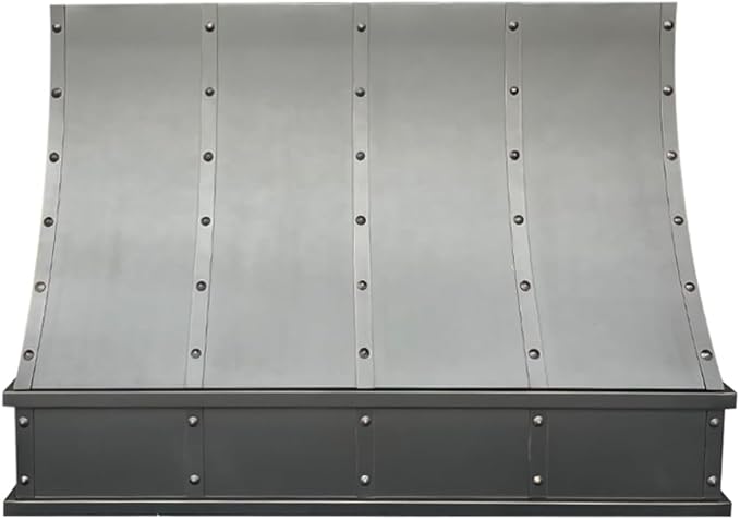 CT Copper Tailor Sloped Copper Vent Hood Wall Mount, 1150 CFM Exhaust Fan by CTCopperTailor