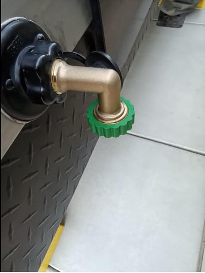 Lead-Free Brass 90°Hose Elbow Fitting, 90 Degree Hose Saver Green Quick Swivel - Image 7
